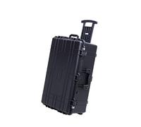 MEIJIA Étui de protection étanche et portable pour appareil photo avec poignée rétractable et roues roulantes, ajustement personnalisable en mousse, noir élégant, 80 x 52 x 31 cm