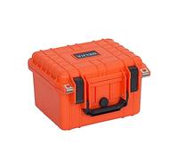 MEIJIA Étui de protection rigide étanche et portable pour appareil photo avec mousse personnalisable, adapté à l'utilisation de drones, appareil photo, équipements, 27 x 24,6 x 17,4 cm, Orange, Étui