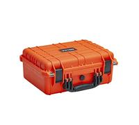 MEIJIA Étui étanche et Portable pour Appareil Photo avec Mousse Personnalisable, Convient à l'utilisation de Drones, appareils Photo, équipements, Pistolets, 40,6 x 33 x 17,4 cm, Orange, Étui Rigide