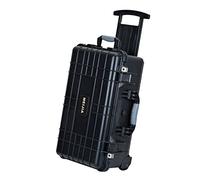 MEIJIA Housses pour appareils Photo compacts,Valise de Protection à roulettes pour la Photo et la vidéo, étanche IP67, capacité 27Lavec séparateur rembourré, Couleur: Noire,22"x13,81"x 9"