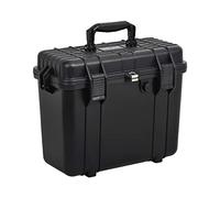 MEIJIA Housses pour appareils Photo,Housse de sécurité étanche avec poignée de Traction rétractable et roulettes, Insert en Mousse,Noir, 24,25" x19,4 x8,6