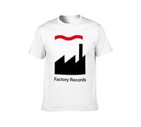 MeiJian Factory Records Retro Record Label Music Happy Mondays T-Shirt White XL