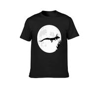 MeiJian Falkor Flying to The Moon The Neverending Story X Et Scene T-Shirt Black L