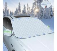 MEIJUAN Protege Pare Brise Givre pour Seat Ibiza III Hatchback 2006 2007 2008, Magnétiques Protection Pare Brise Hiver Anti Neige Pluie Poussière Accessoires,Silver