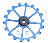 Meijun 18t Vtt Roulement En CéRamique En Alliage D'aluminium DéRailleur ArrièRe Poulie Roue Bleu