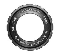 MEIJUN Bike Center Lock Disc Locking Cover Aluminium Centerlock Lockring Universal Fit for Mountainbikes 9 12 15 20mm Arrières Noir Rouge Bleu Or Multicolore (Noir)