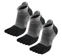 MEIKAN Chaussettes à orteils, COOLMAX Chaussette à Doigts Séparés Homme et Femme,3 paires de chaussettes de sport à cinq doigts pour chaussures à orteils ou le Quotidien