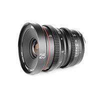 Meike 25mm T2.2 Grande Ouverture Mise Au Point Manuelle Prime Faible Distorsion Mini Cine Objectif Compatible avec Fujifilm X Mont Objectif