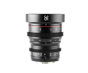 Meike 35mm T2.2 Mini Fixed Prime Manual Focus Wide-Angle Cinema Lens for M43 Micro Four Thirds MFT Mount Cameras BMPCC 4K Z CAM E1 E2 E2C