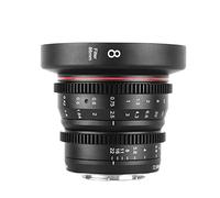 Meike 8 mm T2.9 Mini lentille cinéma Manuelle Fixe Grand Angle pour M43 Micro 4 Thirds MFT Mount Cameras BMPCC 4K Z CAM E1 E2 Noir