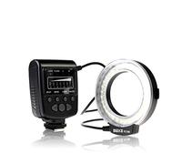Meike FC-100 LED Macro Ring Flash Light avec écran LCD, contrôle de l'alimentation et bague adaptateur, compatible avec Canon, compatible avec Nikon, Pentax Olympus DSLR Camera Caméscope