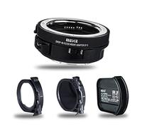 Meike MK-EFTE-C VND Adaptateur d'objectif avec Filtre ND et UV Variable pour objectifs Canon EF/EF-S vers appareils Photo Sony E Mount A9 A7III A7II A7 A7 A7R3 A7R4