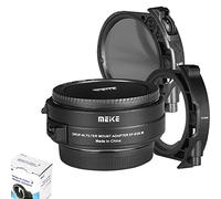 Meike MK-EFTM-C Adaptateur d'objectif en métal avec filtres ND et UV Variables pour Canon EF vers EOS-M