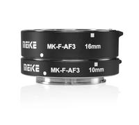 Meike MK-F-AF3 Rallonge Macro autofocus pour appareils Photo sans Fil Fujifilm (10 mm, 16 mm ou Combinaison) - Compatible avec X-T1, X-T2, X-Pro1, X-Pro2, X-M1, X-T10, X-A1, X-A2, X-E1, X-E2, X-E3