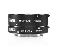 Meike MK-F-AF3 Tube d'extension en métal pour appareil photo sans miroir Fujifilm X-T1, X-T2, X-T3, X-T10, X-T20, X-T30, X-Pro1, X-Pro2, X-A1, X-E1, X-E2, X-E3 (10 mm + 16 mm)