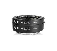 Meike MK-S-AF3A Metal Auto Focus Macro Extension Tube Adapter Ring (10mm+16mm) for Sony Mirrorless E-Mount FE-Mount A7 NEX Camera A7 A7M2 NEX3 NEX5 NEX6 NEX7 A5000 A5100 A6000 A6300 A6500 A9
