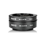 Meike MK-S-AF3B en Plastique Auto Focus Macro Extension Tube Adaptateur Anneau 10mm 16mm pour Sony E-Mount FE-Mount Mirrorless Caméra A7 A72 A7M2 NEX3 MEX5 NEX6 NEX7 A5000 A6000 A6300 A6500 A9
