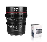 Meike Objectif grand angle grand angle T2.1 S35 25 mm pour Canon EF Mount et Cine Caméscopes EOS C100 II, C200, EOS 300, C300 Mark III, Zcam E2-S6 6K