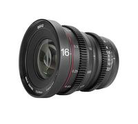 Meike Objectif Mini Cine 4K 16 mm T2.2 à grande ouverture manuelle pour monture Micro Four Thirds M43 MFT Compatible avec les appareils photo Olympus/Panasonic Lumix et BMPCC 4K Zcam E2 GH5 GH6 GH7