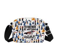 MEIKIUP Blue Eye Sac à bandoulière avec motif Samurai Merch I'd Rather Be Watching Anime, Blue Eye Hb-uk, 24.5*18*8cm