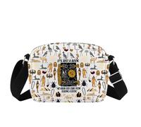 MEIKIUP Mummy Movie Merch 90's Horror Movie Gifts for Movie Fans The Book of the Dead Ancient Egypt Gifts Mummy Crossbody Bag, Film Hb-uk des années 90, 24.5*18*8cm