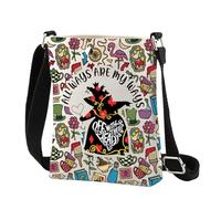 MEIKIUP Sac à bandoulière inspiré d'Alice Queen of Red Hearts Cadeau pour fan de contes de fées Alice All Ways are My Ways, Alice Crossbody-uk, 21.5*17*4.6cm