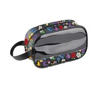 MEIKIUP Trousse de maquillage inspirée d'Alice « Give Yourself Time to Bloom » avec fleur parlante - Cadeau pour fan de conte de fées, Alice Clear Bag-uk, Trousse de maquillage