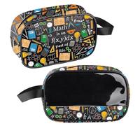 MEIKIUP Trousse de maquillage pour professeur de mathématiques Cadeau inspiré des mathématiques pour les amateurs de mathématiques Les mathématiques font partie intégrante de la vie Trousse de