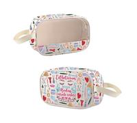 MEIKIUP Trousse de maquillage transparente pour esthéticienne, cadeau d'appréciation pour esthéticiennes, cadeaux de cosmétologue, cadeaux pour artistes de maquillage, Esthéticienne CMB