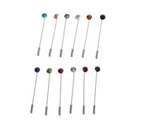 MEIKONG 12Pcs Femmes Broche épingles Cristal Hijab écharpe Perle De Sécurité Chandail Clips Châle