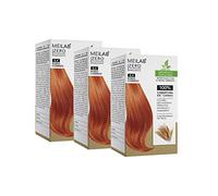 MEILAB - Coloration cheveux sans ammoniaque - Lot de 3 unitès - Blond clair cuivré #8-4