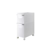 MEILISHAOMEI Armoire de rangement au sol de salle de bain - Petit coin de salle de bain avec tiroirs et roulettes transparents - Chariot de rangement étanche pour cuisine petits espaces (taille : 2