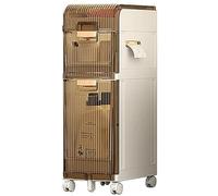 MEILISHAOMEI Armoire de salle de bain étroite pour les petits espaces, armoire de rangement pour salle de bain/camping-car/chambre à coucher, armoire de rangement mince pour papier toilette (couleur