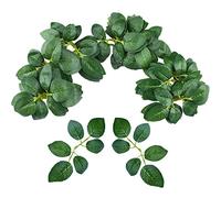 Meiliy Lot de 60 Feuilles de Rose artificielles en Vrac pour Bouquets de Mariage, centres de Table, décorations de fête, couronnes, guirlandes