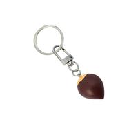 Meiliyizu Accessoire créatif culturel miniature en forme de châtaigne porte-clés en caoutchouc pendentifs bijoux pour sacs clés accessoires créatifs porte-clés en caoutchouc pour clés, Cône