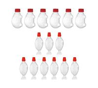 Meiliyizu Lot de 15 mini bouteilles de sauce, vinaigre, petits conteneurs de sauce soja pour l'extérieur, les voyages, le camping, fournitures portables