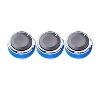 Meiliyizu Lot de 3 boutons de commande en aluminium pour climatisation, chauffage, climatisation, accessoires de voiture