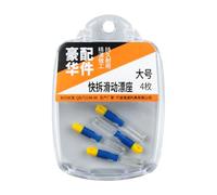 Meiliyizu Lot de 4 flotteurs amovibles en silicone pour flotteurs de pêche