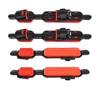 Meiliyizu Lot de 4 porte-moulinet de pêche réglables avec plaque de verrouillage à clipser pour canne à pêche - Outil facile à utiliser