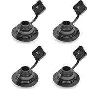 Meiliyizu Lot de 4 valves de rechange pour bateaux gonflables - Anti-fuite - Pour accessoires de bateau - Taille de vis