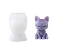 Meiliyizu Moule en Silicone en Forme de Chien pour Bougies, Savon, Plâtre