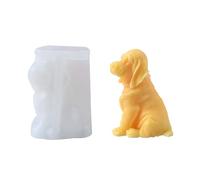 Meiliyizu Moule en Silicone en Forme de Chien pour Bougies, Savon, Plâtre et Décorations - Labrador