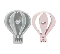 Meiliyizu Moule en silicone pour pendentif, décoration en silicone, montgolfière, robuste, fabrication de breloques et d'ornements uniques