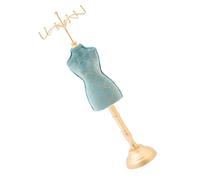 Meiliyizu Organisateur de bijoux décoratif pour colliers, boucles d'oreilles, chambre de fille, pièce décorative pour femme, modèle de mannequin bleu
