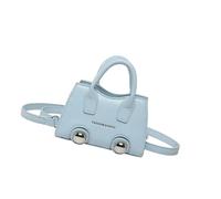 Meiliyizu Petit sac à bandoulière carré élégant printemps 2025 pour femme en cuir synthétique avec sangle réglable pour les trajets quotidiens, sac carré compact, bleu, One Size