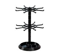 Meiliyizu Présentoir rotatif à deux comptoirs pour bijoux, colliers, porte-clés et pendentifs