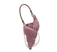 Meiliyizu Sac à bandoulière assorti pour femme, coquillages tissés à la main, sac à main tendance, messagers de mode, bandoulière tissée à la main, sac à main élégant pour femme, b, One Size