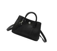 Meiliyizu Sac à main pour femme de couleur unie avec poignée supérieure en cuir PU - Sac à main tendance - Messagers tendance - Sac à main en cuir PU - Couleur unie, Noir , One Size