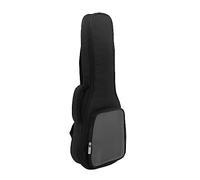 Meiliyizu Sac de rangement pour ukulélé de 58,4 cm, étui de transport transparent avec poche latérale pour ukulélé, petite guitare, sac de transport en coton, Noir