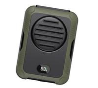 Meiliyizu Ventilateur de refroidissement à clip 2000 mAh rechargeable en ABS Texture ceinture 3 vitesses réglables pour utilisation en intérieur et en extérieur Clip de taille portable USB
